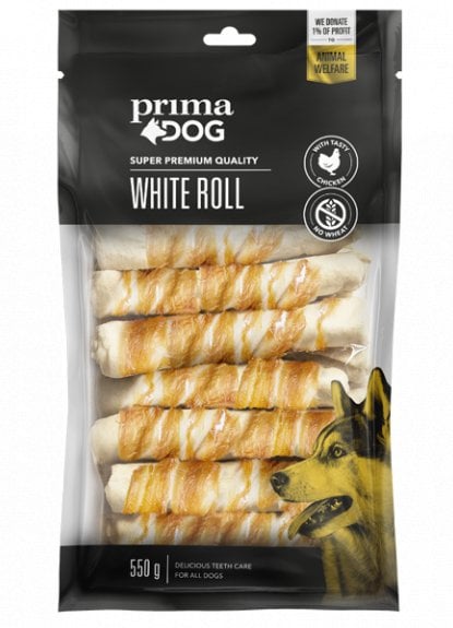 DOG TREAT ROLL CHICKEN 13CM 15PCS 550G