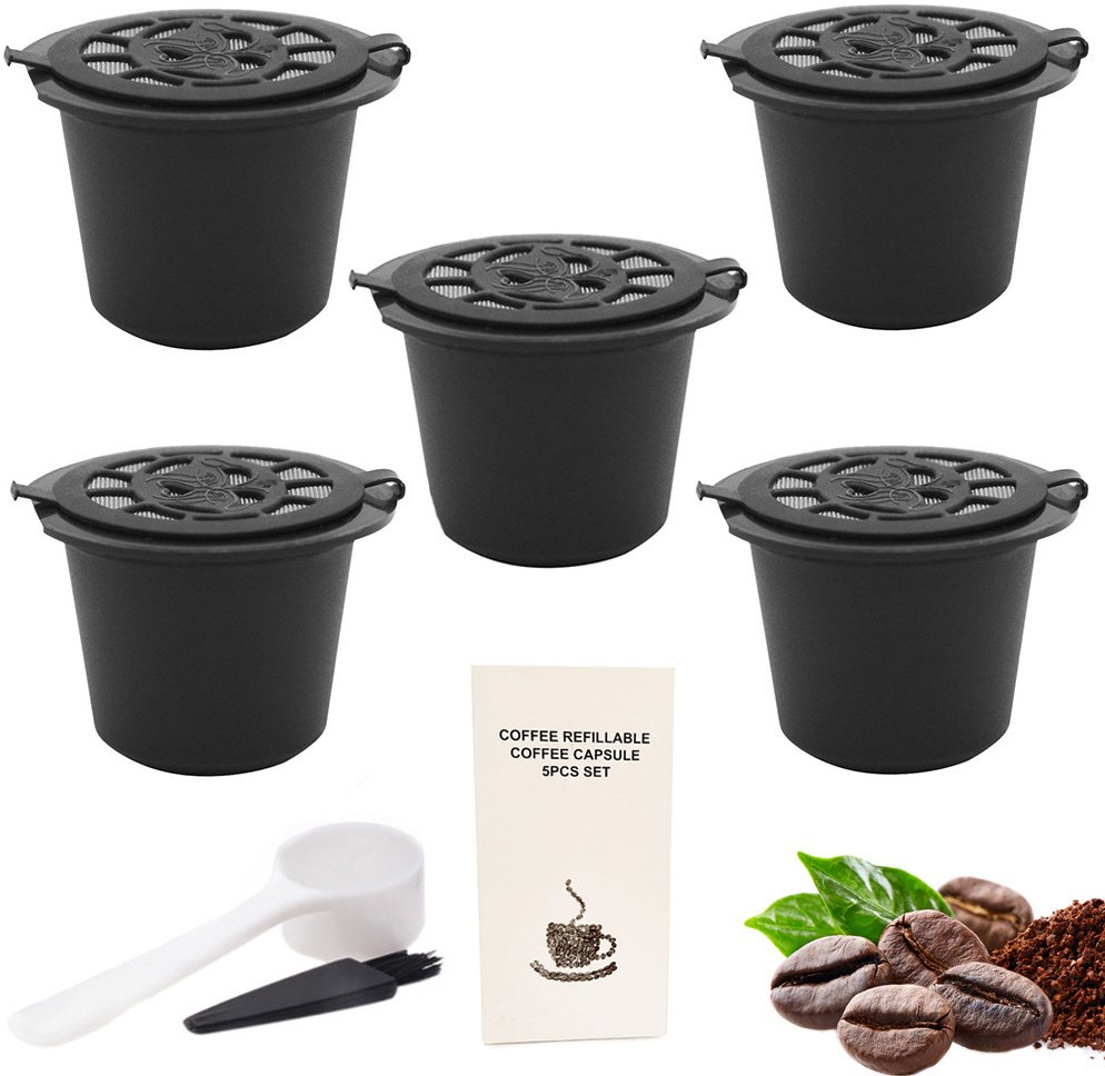 5 x kapsułki kawy nespresso wielokrotnego użytku