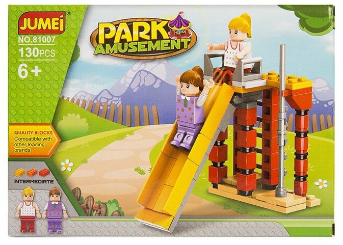 Klocki Jumei PARK ROZRYWKI 130 elementów, 25 x 18 cm