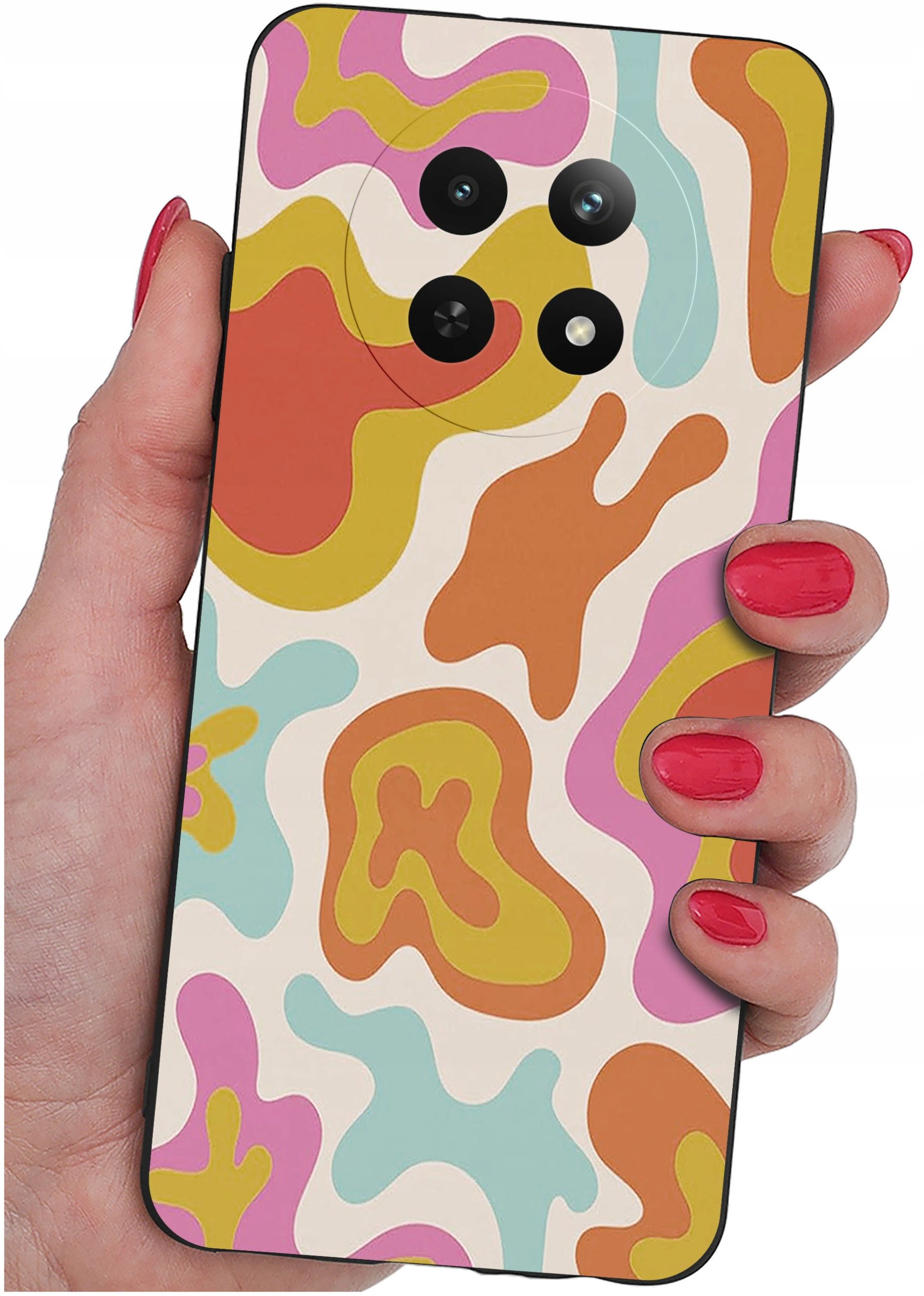 Etui do Realme 12 5G | 12x 5G WZORY |SILIKONOWE MATT CASE + SZKŁO 9H