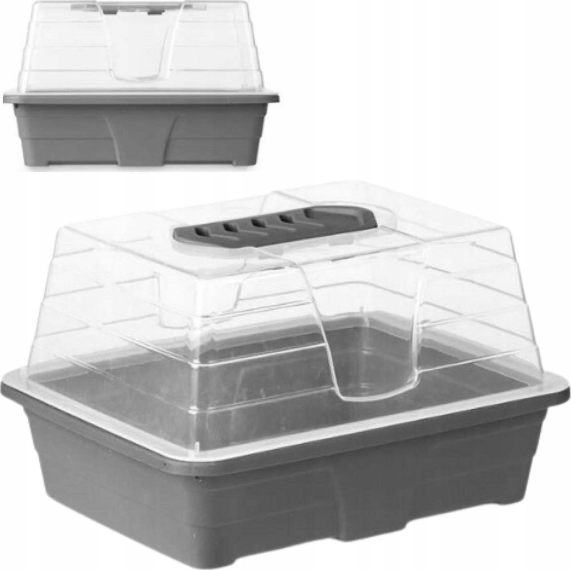 Ibergarden Miniszklarnia plastikowa, rozsadnik domowy, 17,4 x 21,5 x 12,8 cm