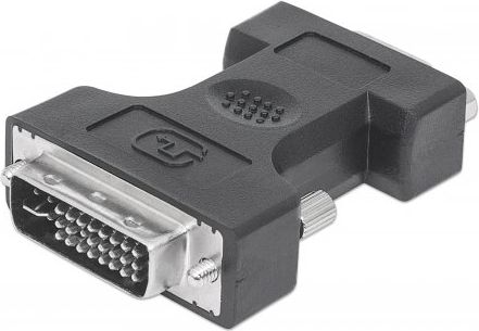 Adapter AV Manhattan DVI-I - D-Sub (VGA) czarny (328883)