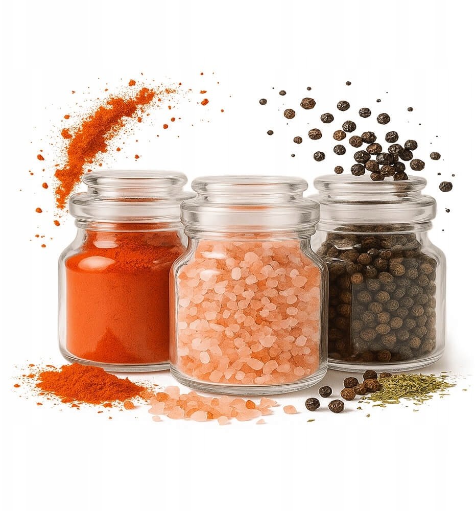 Bimberek 12X SŁOIK SŁOICZEK POJEMNIK NA PRZYPRAWY ZIOŁA ŚWIECZKI 205ML