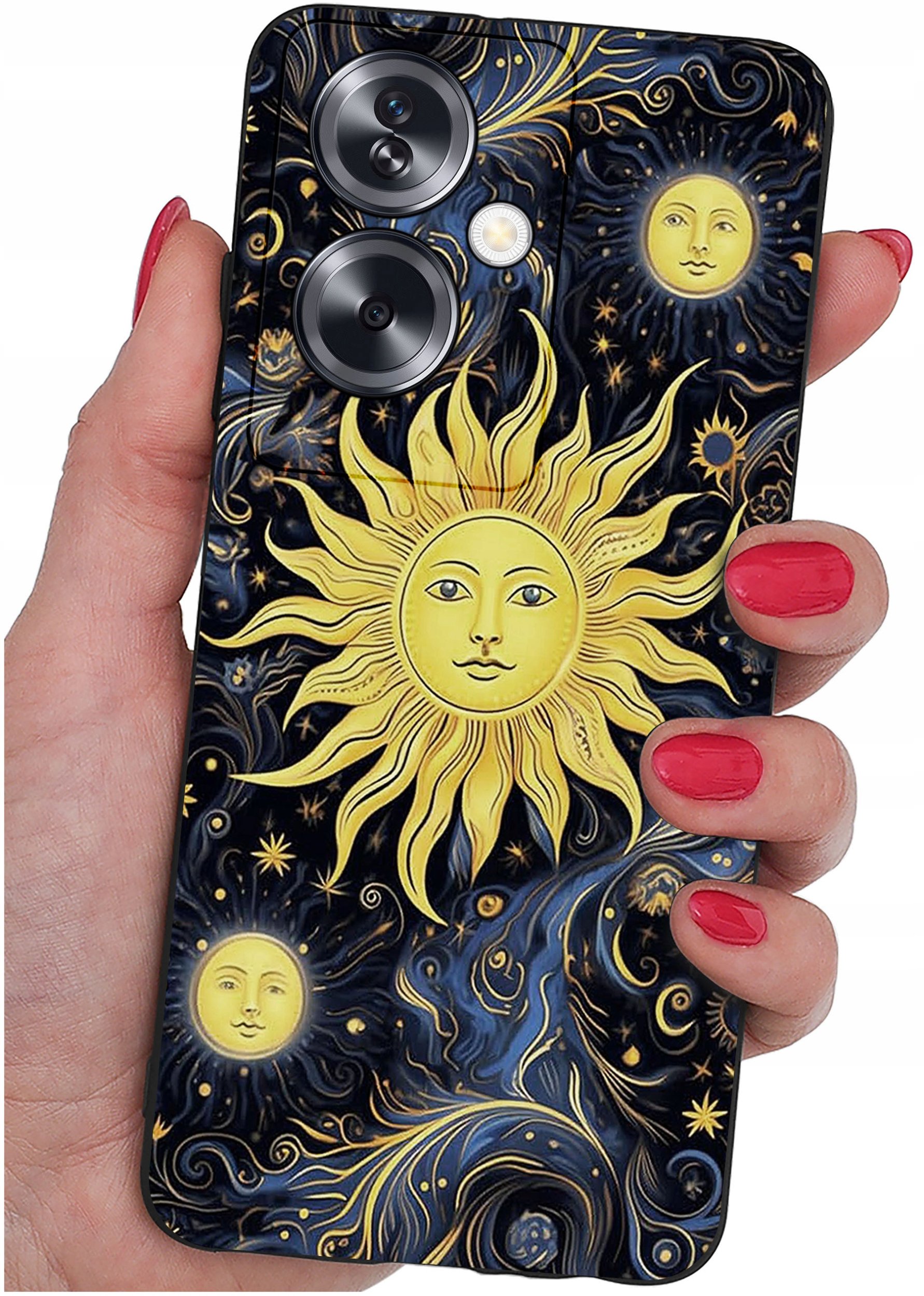 ETUI do Oppo A79 5G WZORY |SILIKONOWE MATT CASE + SZKŁO ochronne 9H