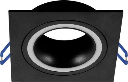 IDEUS Sypialniana lampa Indi C wpust do zabudowy czarny square