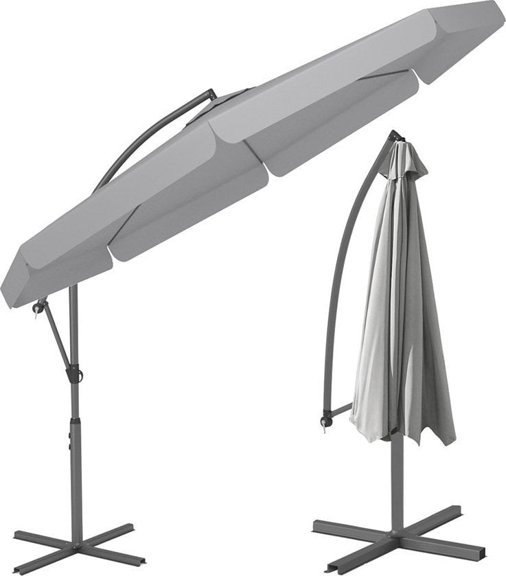 Chillafish Parasol Ogrodowy na wysięgniku bocznym, składany