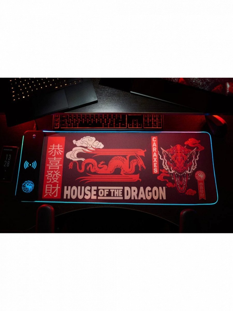 Numskull Mauspad House of Dragons + wireless Charge 30x80cm