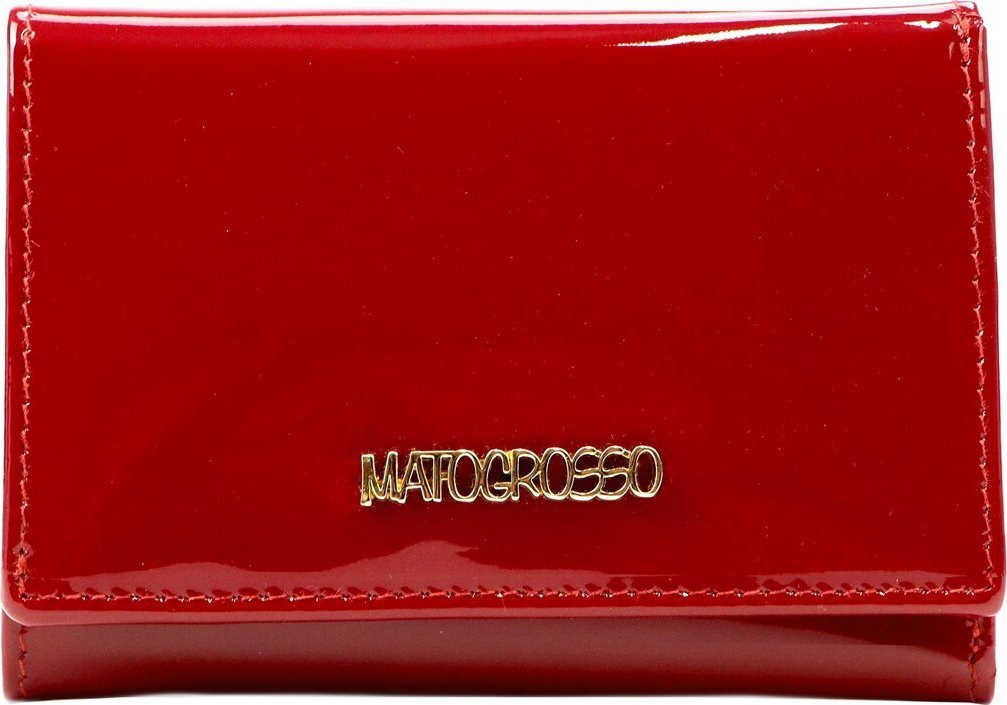 Mato Grosso Lakierowany damski portfel z naturalnej skóry Mato Grosso 0900-32 RFID NoSize
