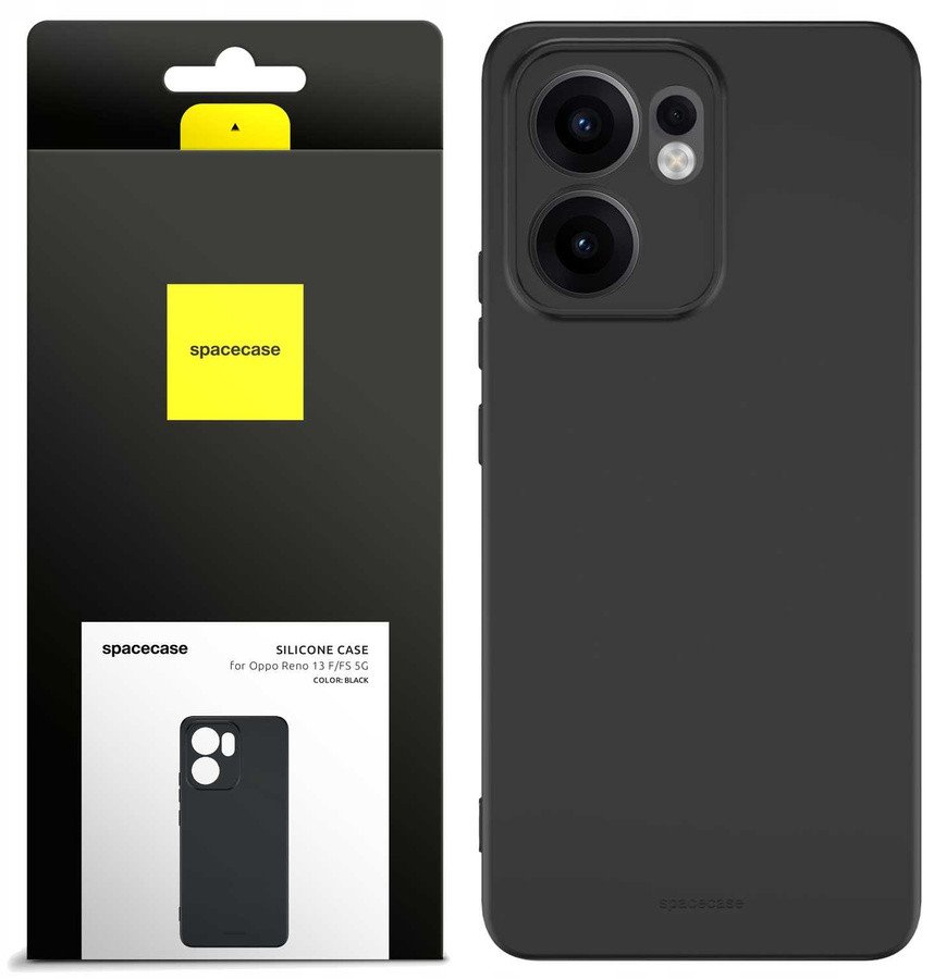Spacecase Silicone Case 3.0 Oppo Reno13 F/FS 5G black standard