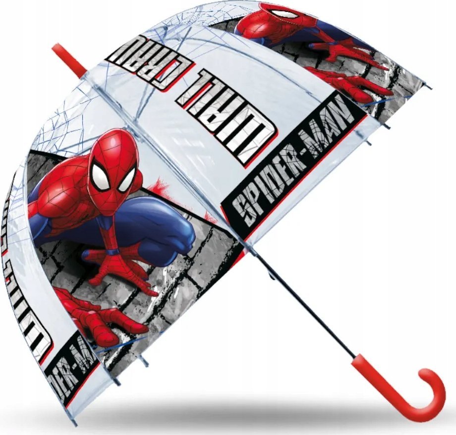 Kids Euroswan Parasolka przezroczysta automatyczna 48cm Spiderman SP50024 Kids Euroswan