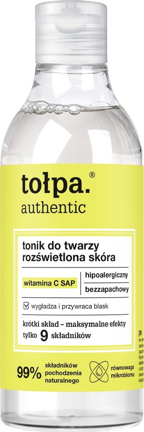 Tołpa Authentic Tonik do twarzy - rozświetlona skóra 200ml