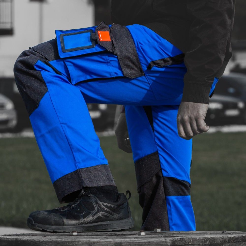 Doktorvolt Spodnie robocze 245 g/m2 R62 WZMOCNIONE NIEBIESKO-CZARNE Doktorvolt 2131