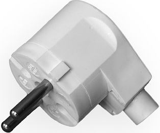 Elgotech Wtyczka kątowa 16A 250V Biała (WT-2)