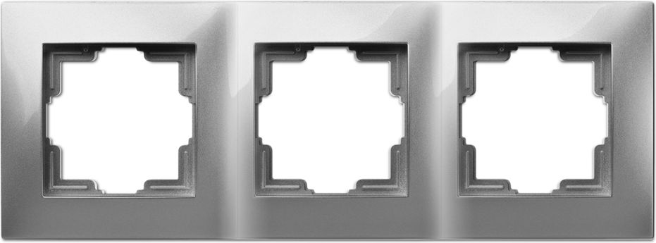 Elektro-Plast Ramka Carla 3-krotna srebrna (1773-06)