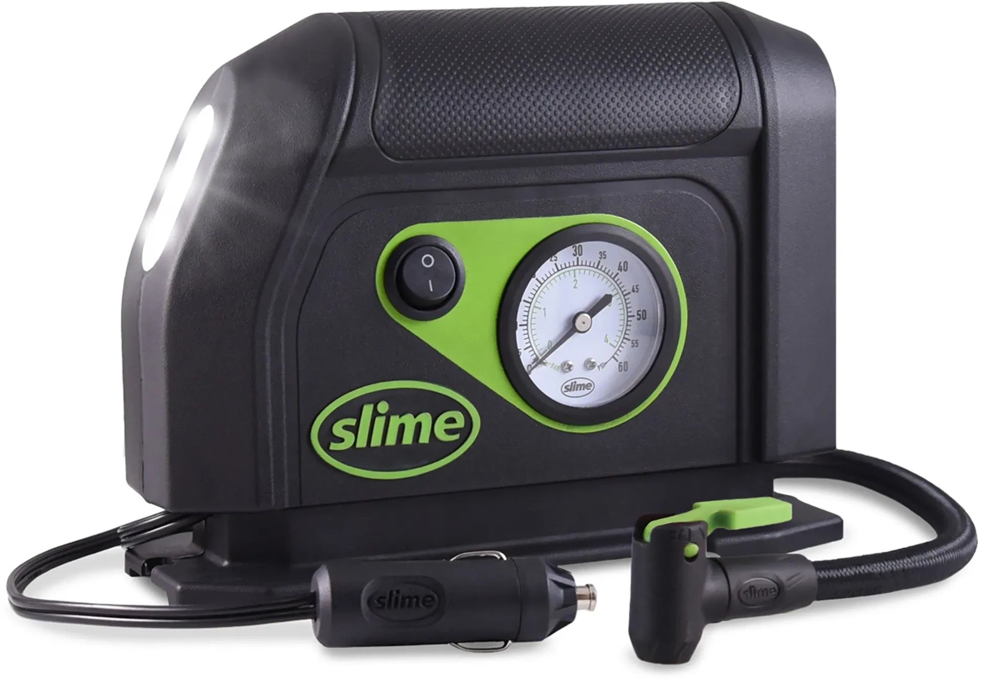 Kompresor samochodowy Slime Kompresor wielofunkcyjny z diodą LED Kompresor / pompka do opon 12V Uniwersalny