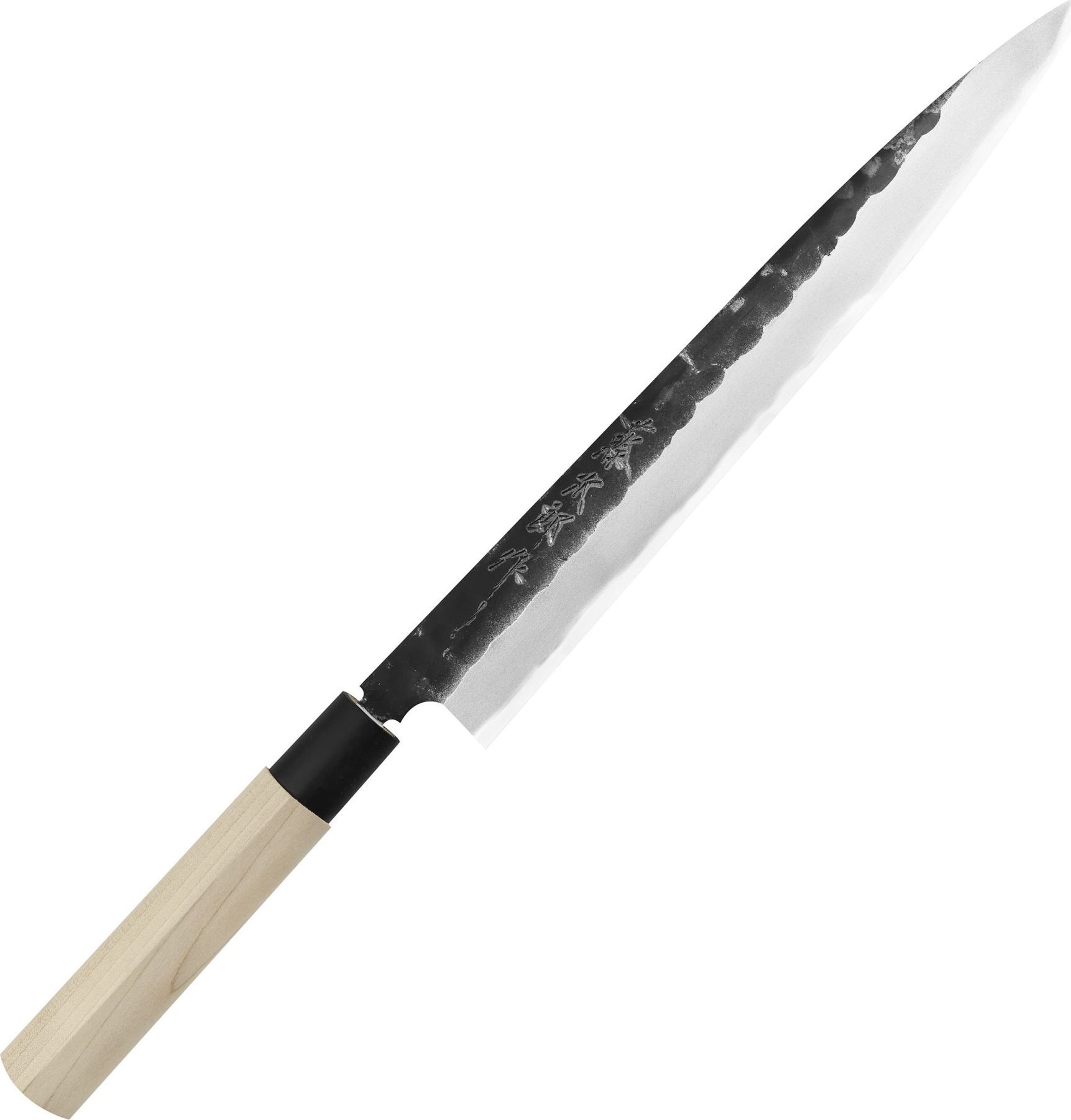 Tojiro Tojiro Black Hammered Shirogami#2 Nóż Yanagiba 27 cm