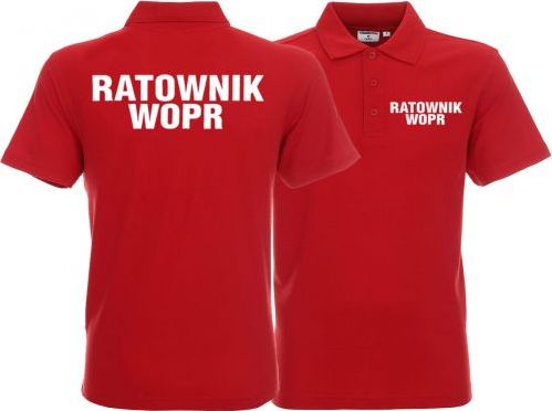 LPP - Promostars Koszulka Polo męska RATOWNIK WOPR czerwona