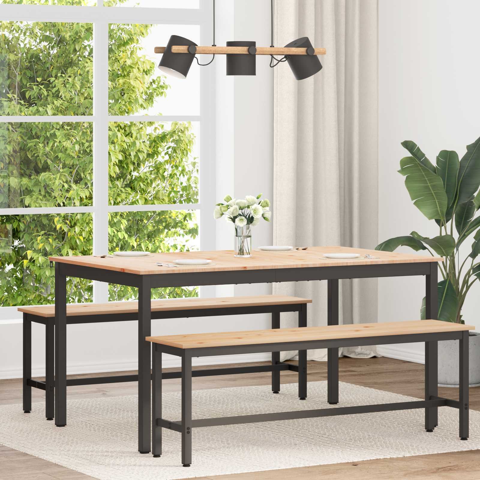 vidaXL Stół 150 x 90 x 75 cm Lekki stół sosnowy