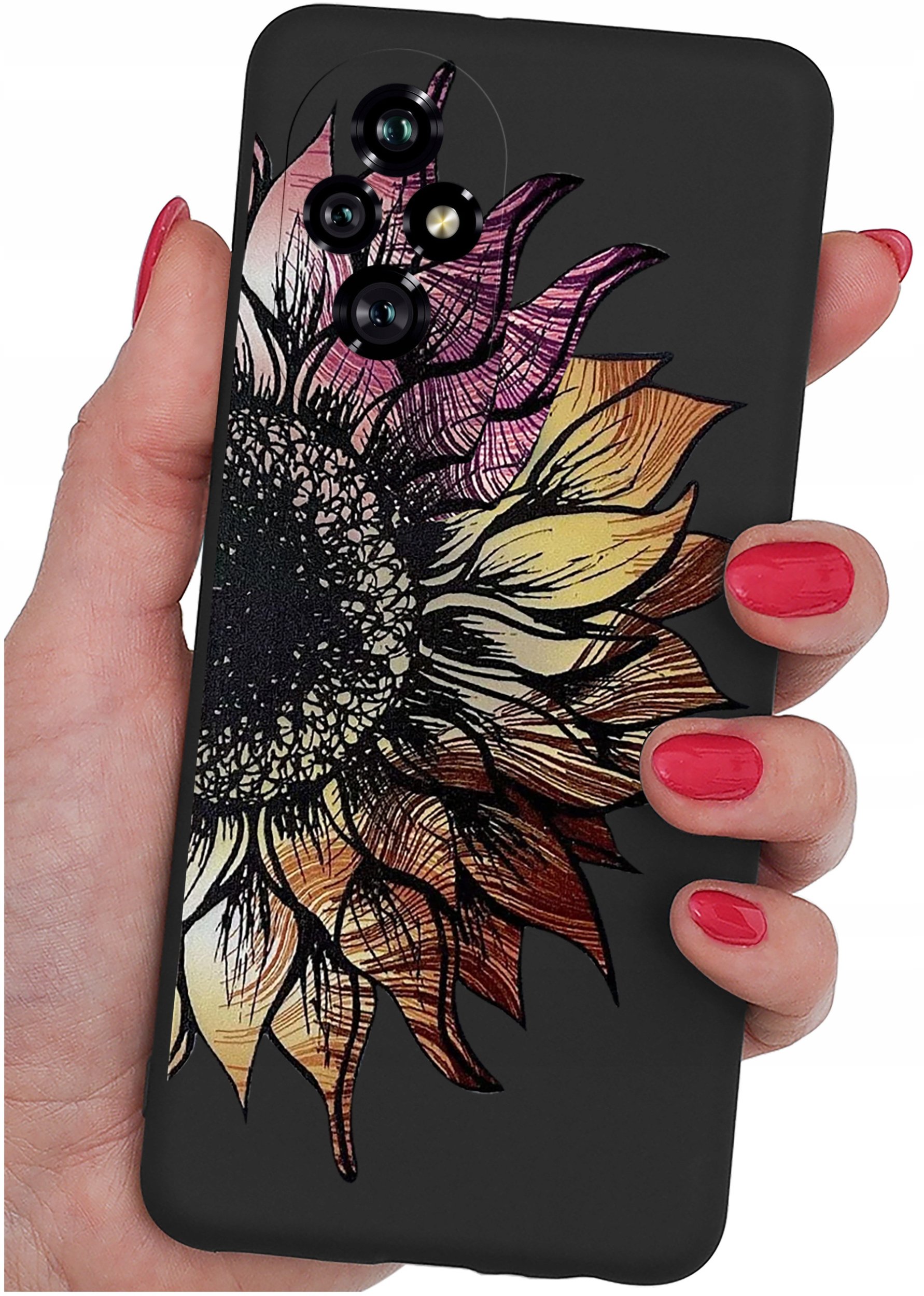 ETUI do Honor 200 5G | WZORY | SILIKONOWE MATT CASE + SZKŁO 9H