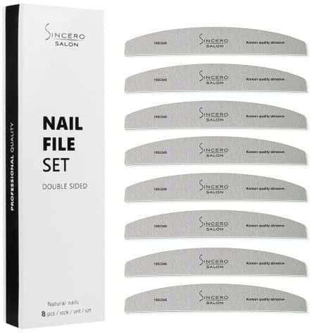 Sincero Salon Dvipusių nagų dildžių rinkinys, 8 vnt. Sincero Salon NR.5