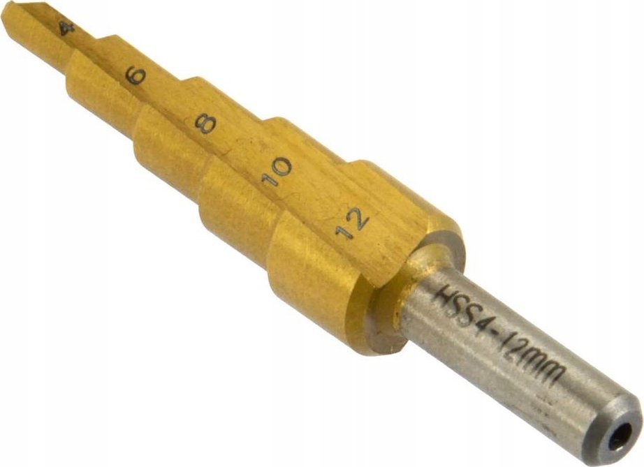 Wiertło Geko Wiertło stożkowe HSS TiN 4-12mm (20/25/200)