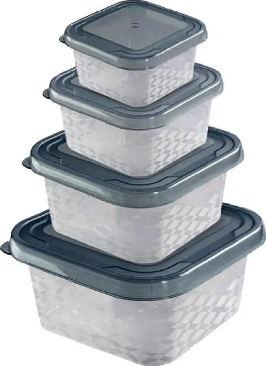 Branq Komplet 4 pojemników BranQ Ori antracyt