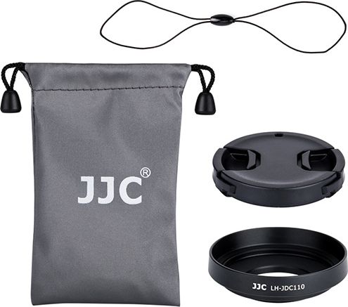 Osłona na obiektyw JJC Zestaw ochronny 2w1 / Osłona Przeciwsłoneczna + Dekielek do CANON G1X MARK III