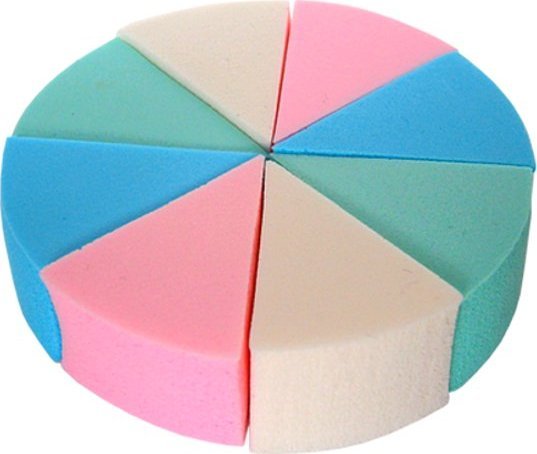 Cosmetics Zone Gąbka kosmetyczna do ombre manicure, makijaż - zestaw 8szt.