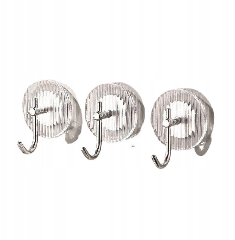 WIESZAK ŁAZIENKOWY komplet METALOWY Wytrzymały 3x