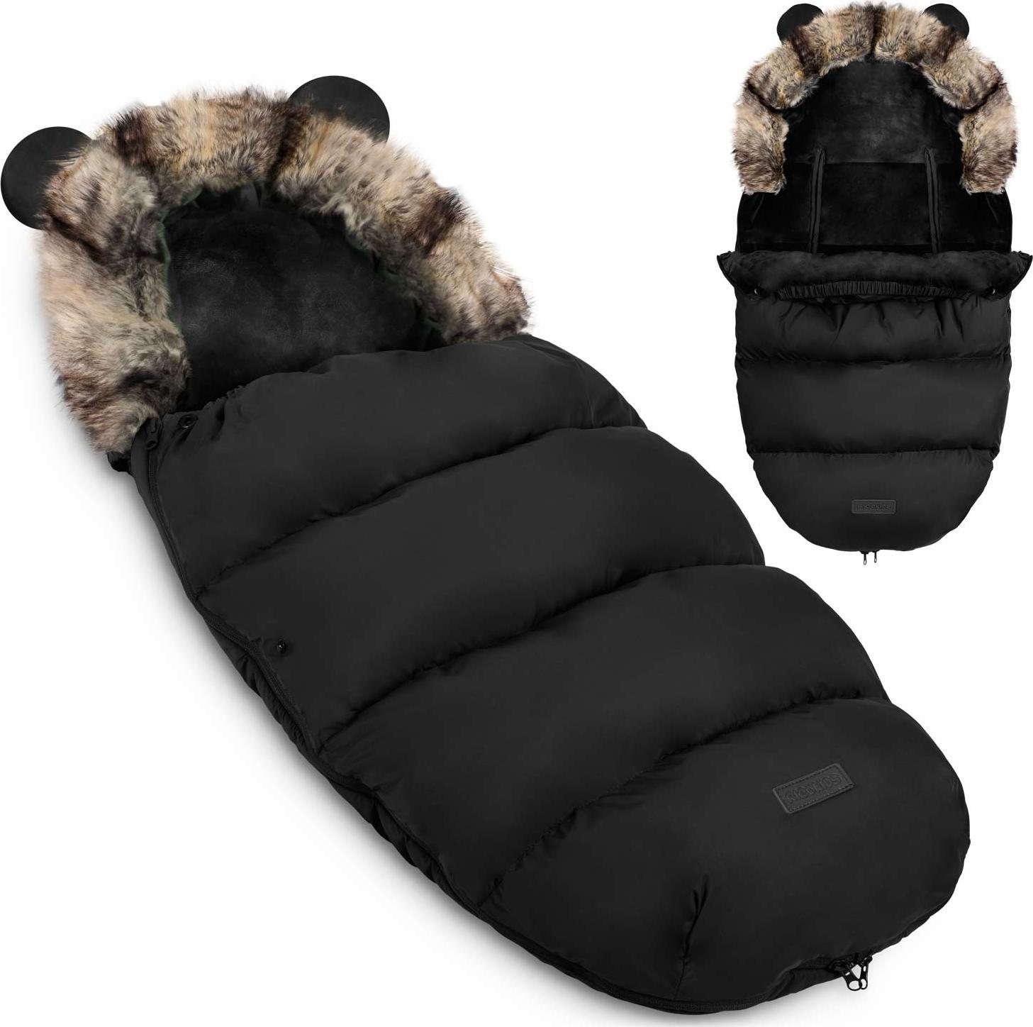 Ricokids Śpiworek do wózka, sanek Elmi Ricokids - czarny