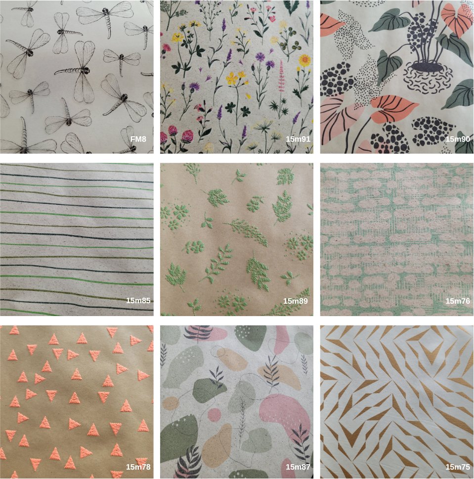 Zestaw papierów do pakowania różne wzory 70cmx1,5m 60szt ZST81