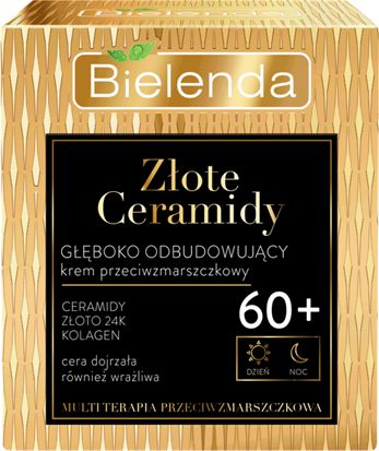 Bielenda Złote ceramidy Krem przeciwzmarszczkowy 60+