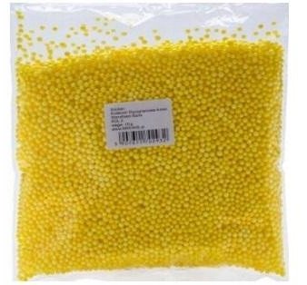 Styropianowe kulki 4mm żółte 10g