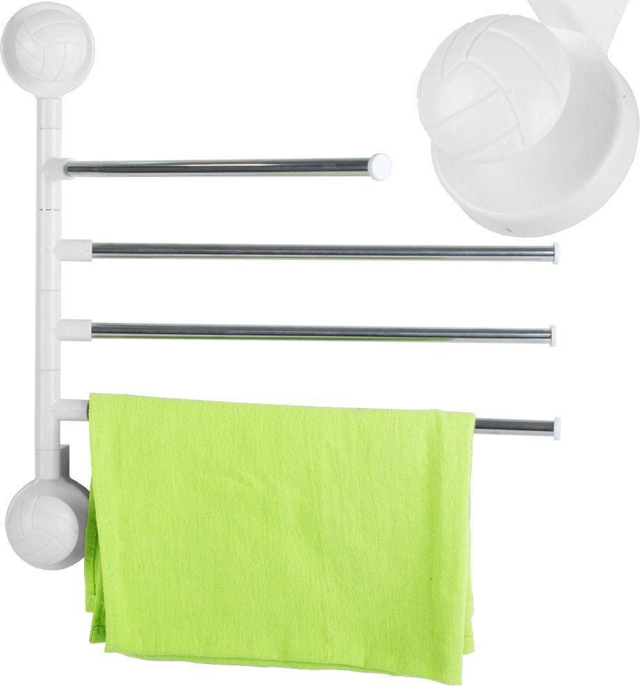 Verk Wieszak na ręczniki łazienkowy obrotowy 4 ramiona Wieszak na ręczniki łazienkowy obrotowy 4 ramiona