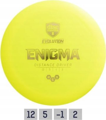 Discmania Discgolf DISCMANIA Distance Driver NEO ENIGMA Evolution 12/5/-1/2 Yellow