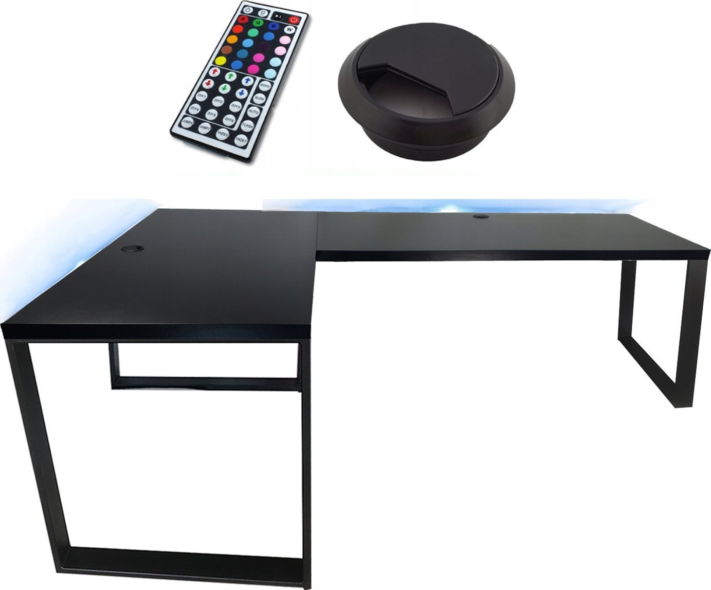 BIURKO GAMINGOWE NARONE LOFTOWE KOMPUTEROWE STABILNE 240X160 PRODUCENT