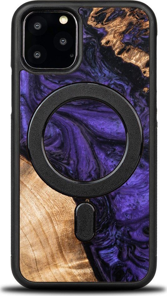BeWood Etui Bewood Unique na iPhone 11 Pro - Violet z MagSafe