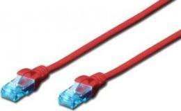 Digitus Patchcord DIGITUS UTP kat. 5e 30m PVC czerwony