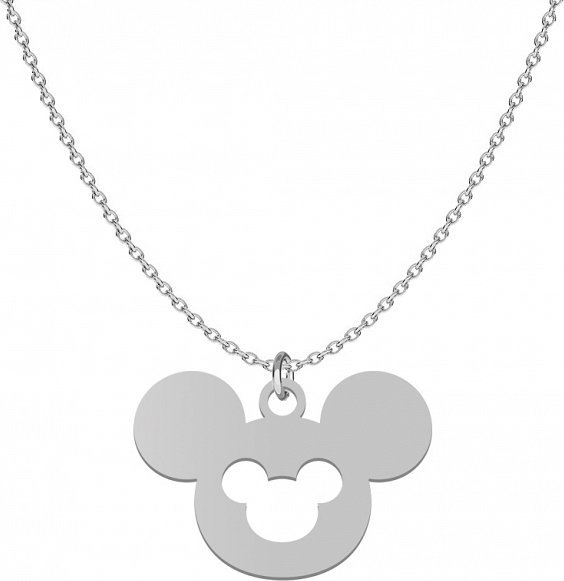 Radziszewska Jewellery Naszyjnik Srebrny z Myszką Miki 925 Myszka Minnie Prezent DEDYKACJA GRATIS