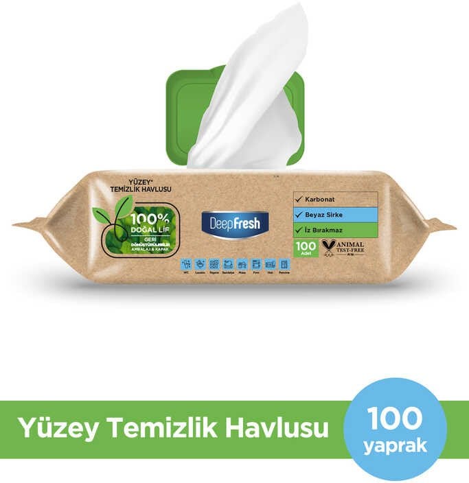 WIPE WET FOR SURF CLEAN DEEPFR LEMON 100