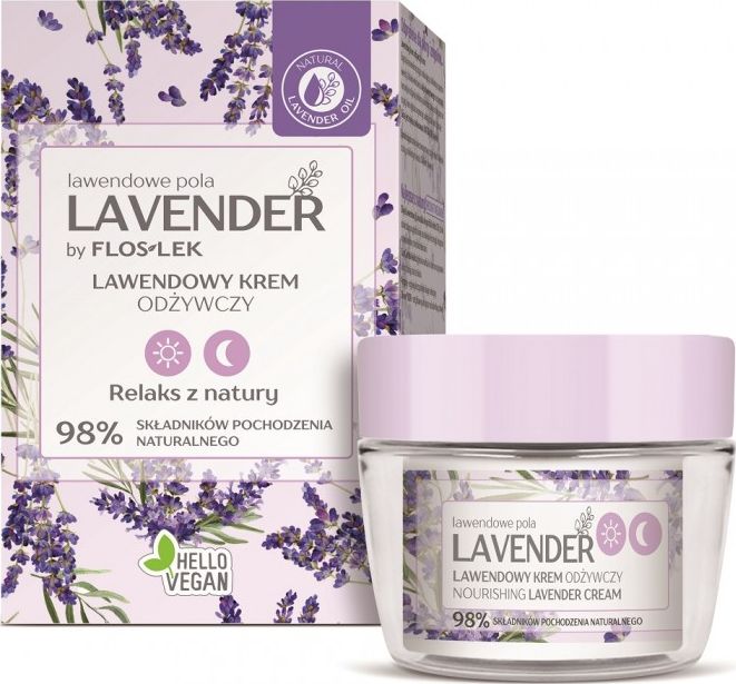 Floslek Lavender lawendowy krem odżywczy na dzień i na noc 50ml