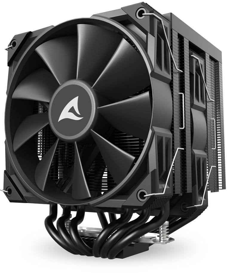 Sharkoon A60 Procesor Chłodnica powietrza 12 cm Czarny 1 szt.