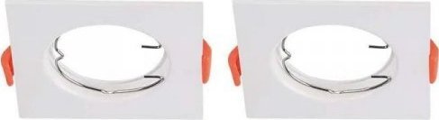 V-TAC Oczko V-TAC GU10 Wpuszczane Kwadrat Białe (Opak. 2 szt) VT-930 3 Lata Gwarancji