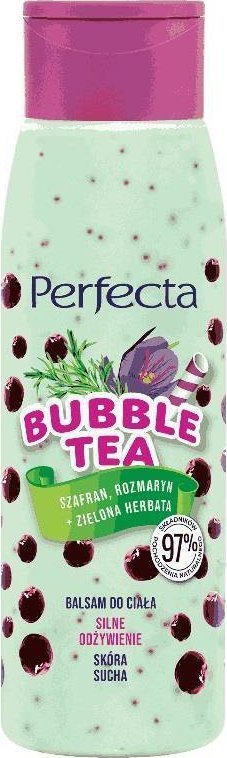 DAX Perfecta Bubble Tea Balsam do ciała Silne Odżywienie - Szafran,Rozmaryn i Zielona Herbata 400ml