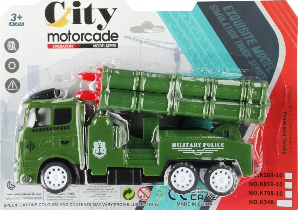 Mega Creative AUTO WOJSKO P/B 24X17X6 MC B/C 96/192