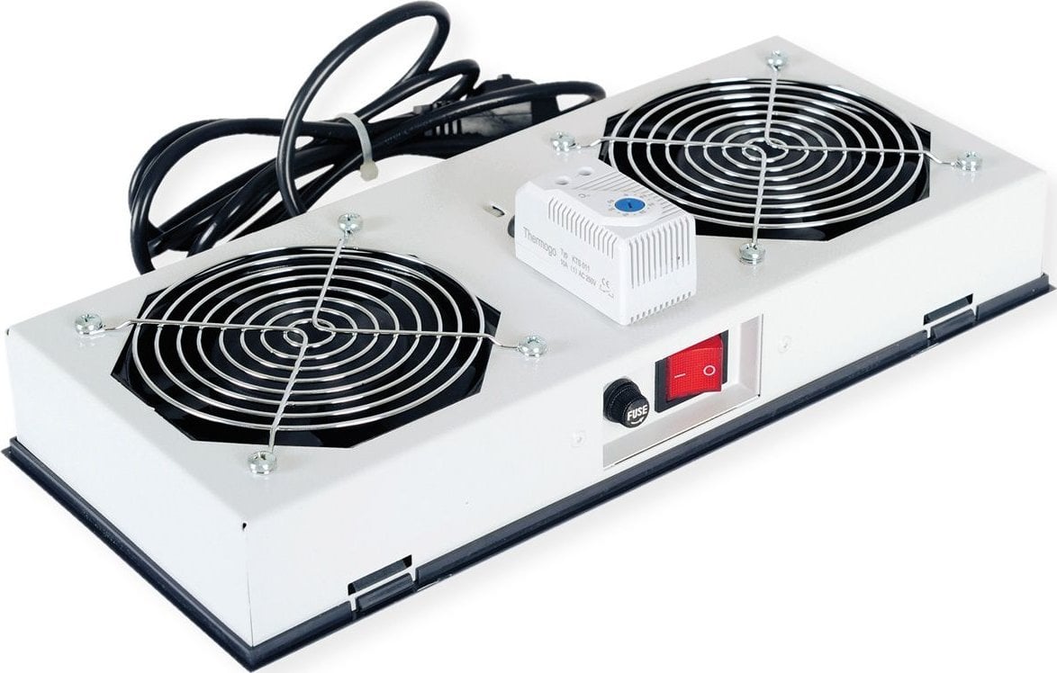 Roline ROLINE Luftereinheit 2 Lufter fur 48,26cm 19Zoll Wandgeh�use grau