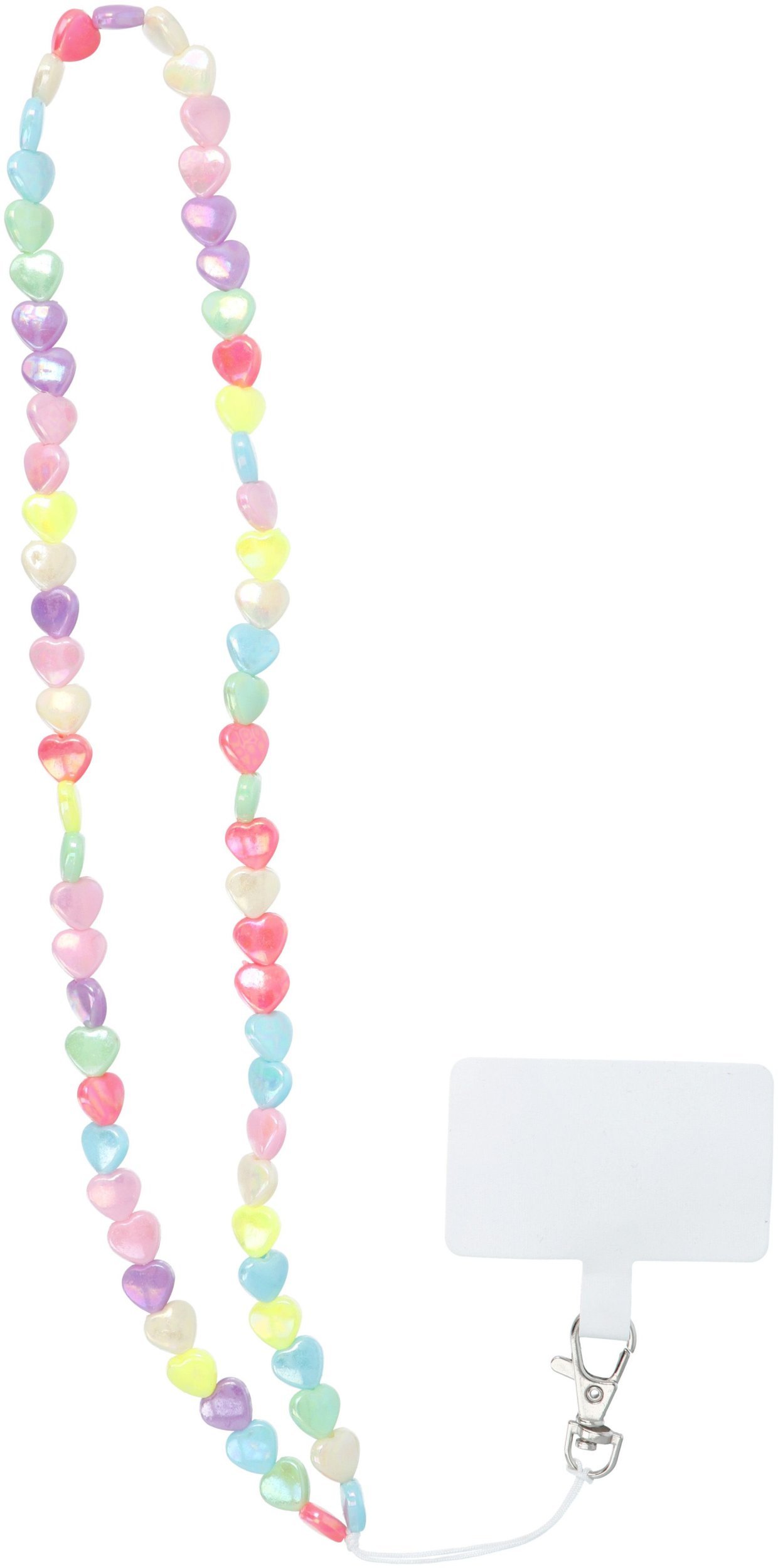 Smycz do telefonu, Zawieszka do telefonu - PIXIE / długość sznura 68cm (34cm w pętli) / na szyję - serca