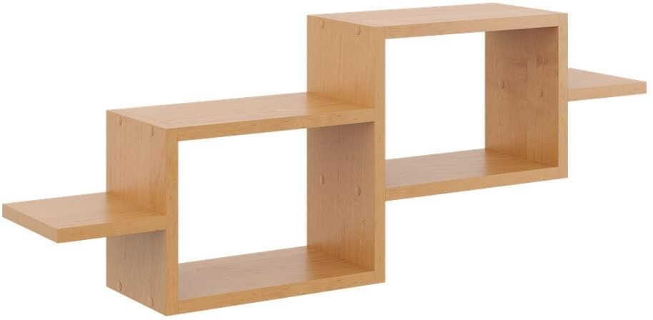 Półka ścienna, wisząca, 95x18x35 cm, olcha, mat