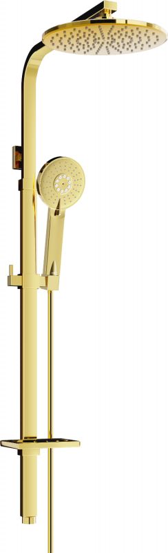 Zestaw prysznicowy Mexen Mexen Q40 kolumna prysznicowa złota - 798404095-50