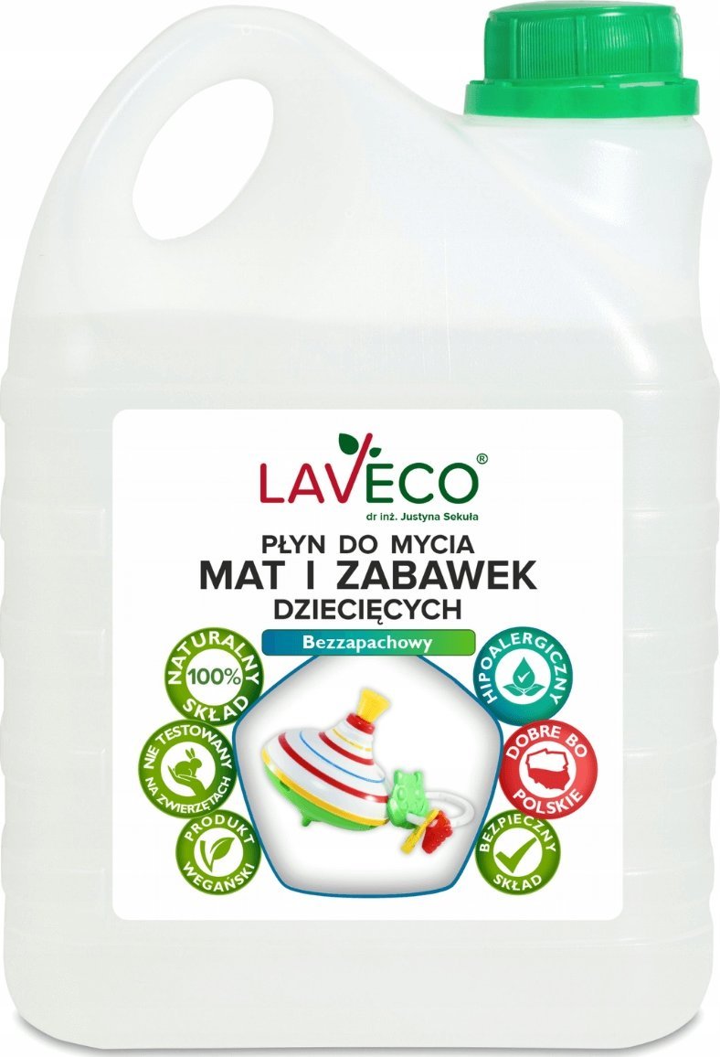 LAVECO Płyn do czyszczenia mat i zabawek dziecięcych - 2 l - bezzapachowy